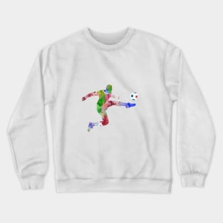 Man Soccer Player Crewneck Sweatshirt